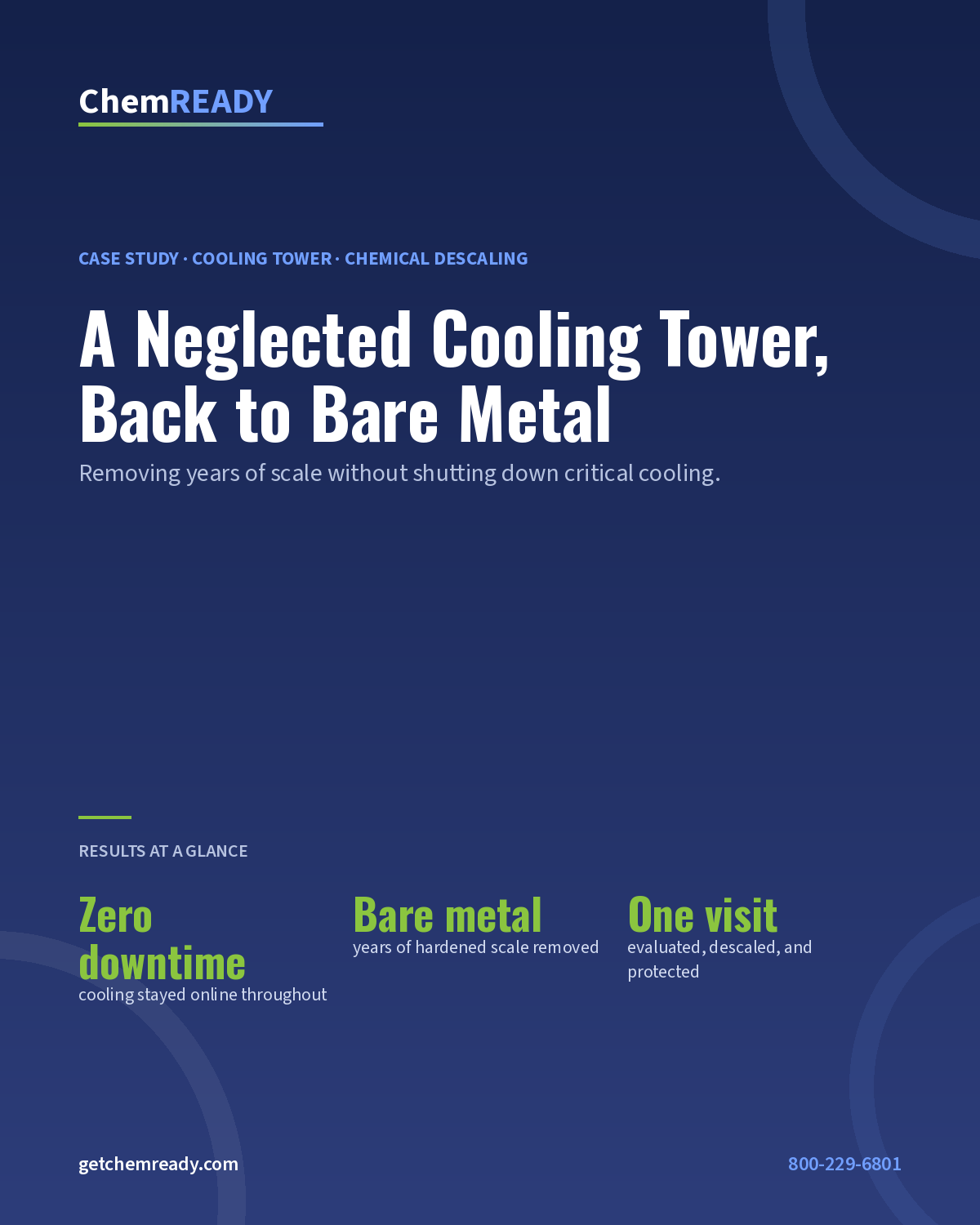 ChemREADY cooling tower chemical descaling case study